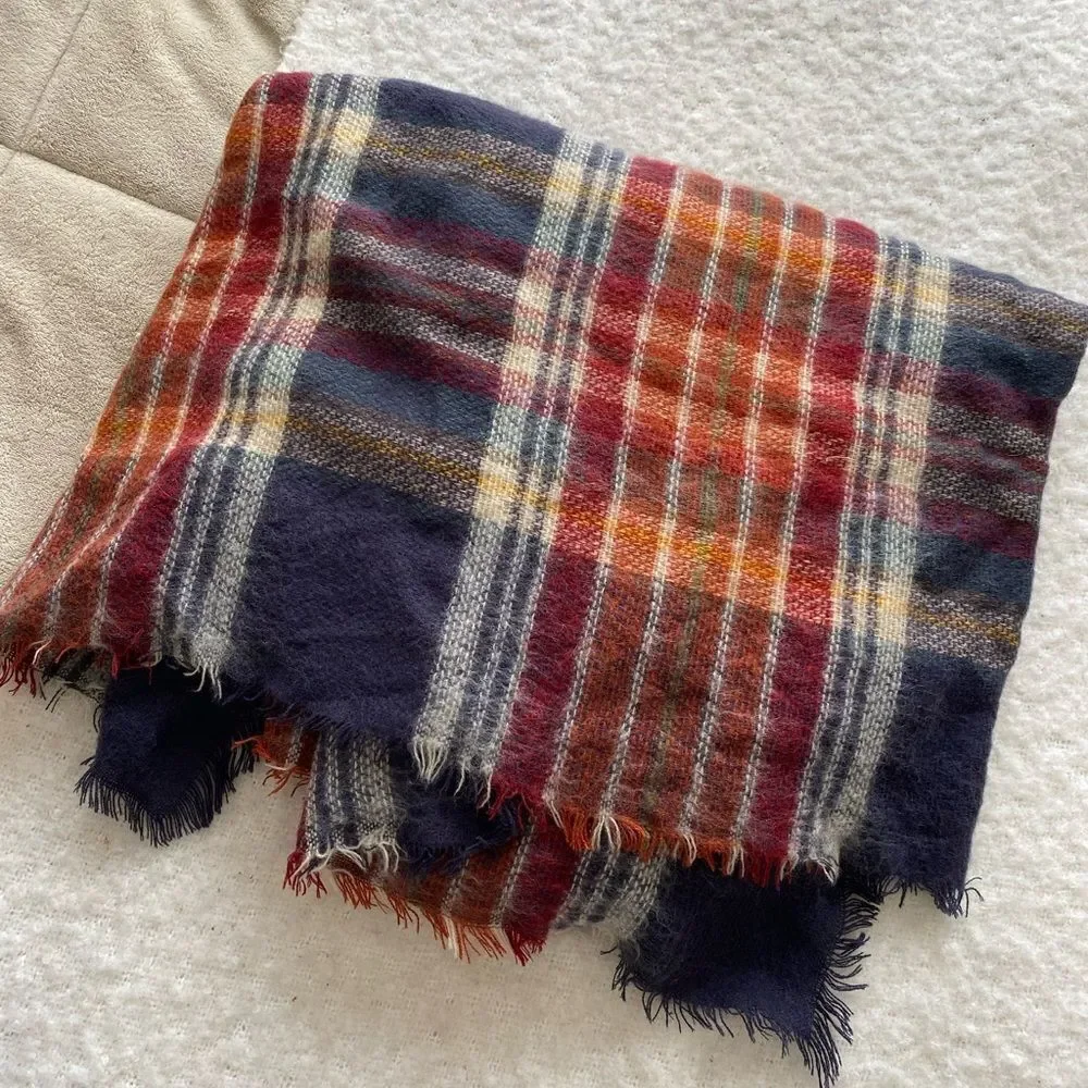Cozy Autumn Colors Blanket Scarf